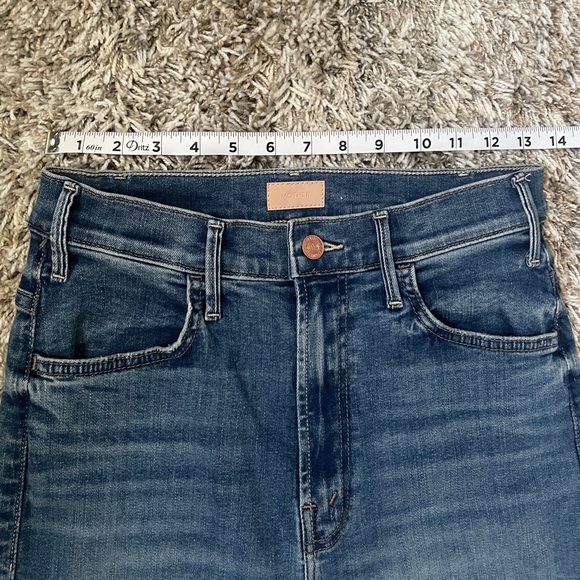 Mother The Hustler Ankle Fray Jeans Size 29 - Picture 5 of 15